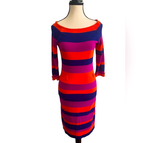 Vibrant ESPRIT Women's Long Sleeve Sheath Dress Dress Size Small - Picture 1 of 8